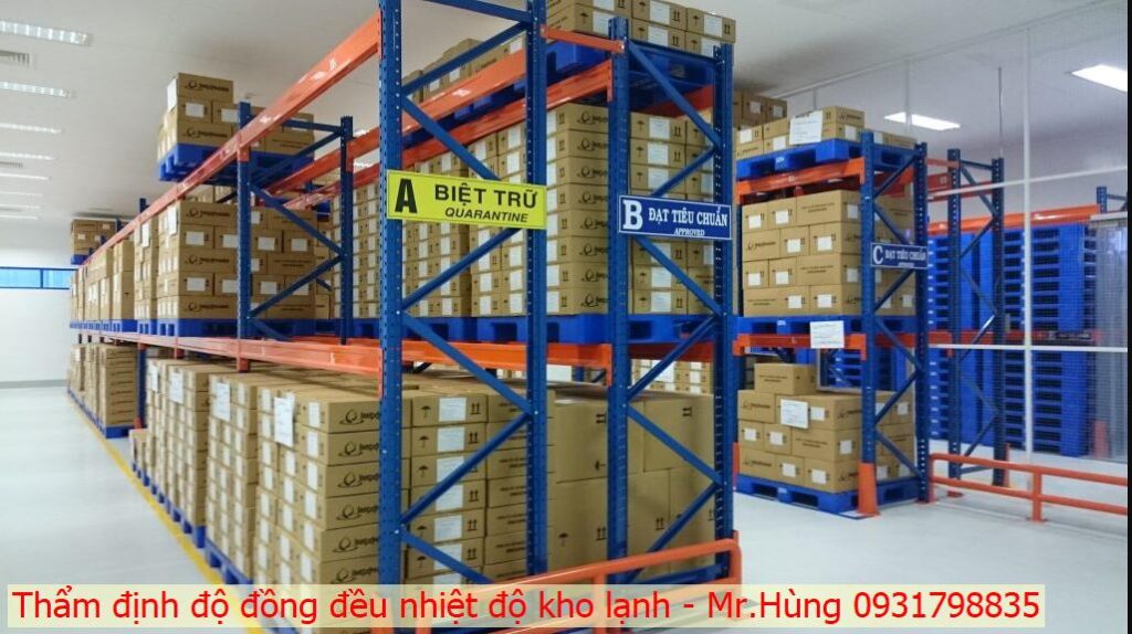 Đánh giá độ đồng đều nhiệt độ kho lạnh